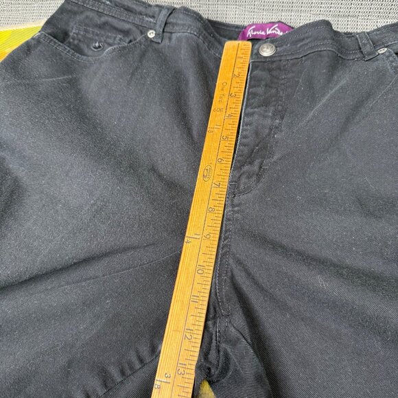 Gloria Vanderbilt Womens Plus Size 20W Short Black Straight Leg Denim Jeans - Picture 6 of 11